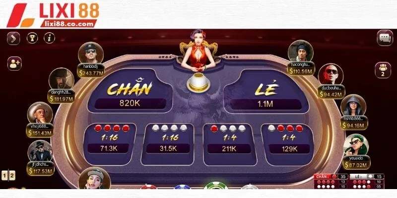 Người chơi cần lựa chọn tham gia vào 4 bàn chơi chính